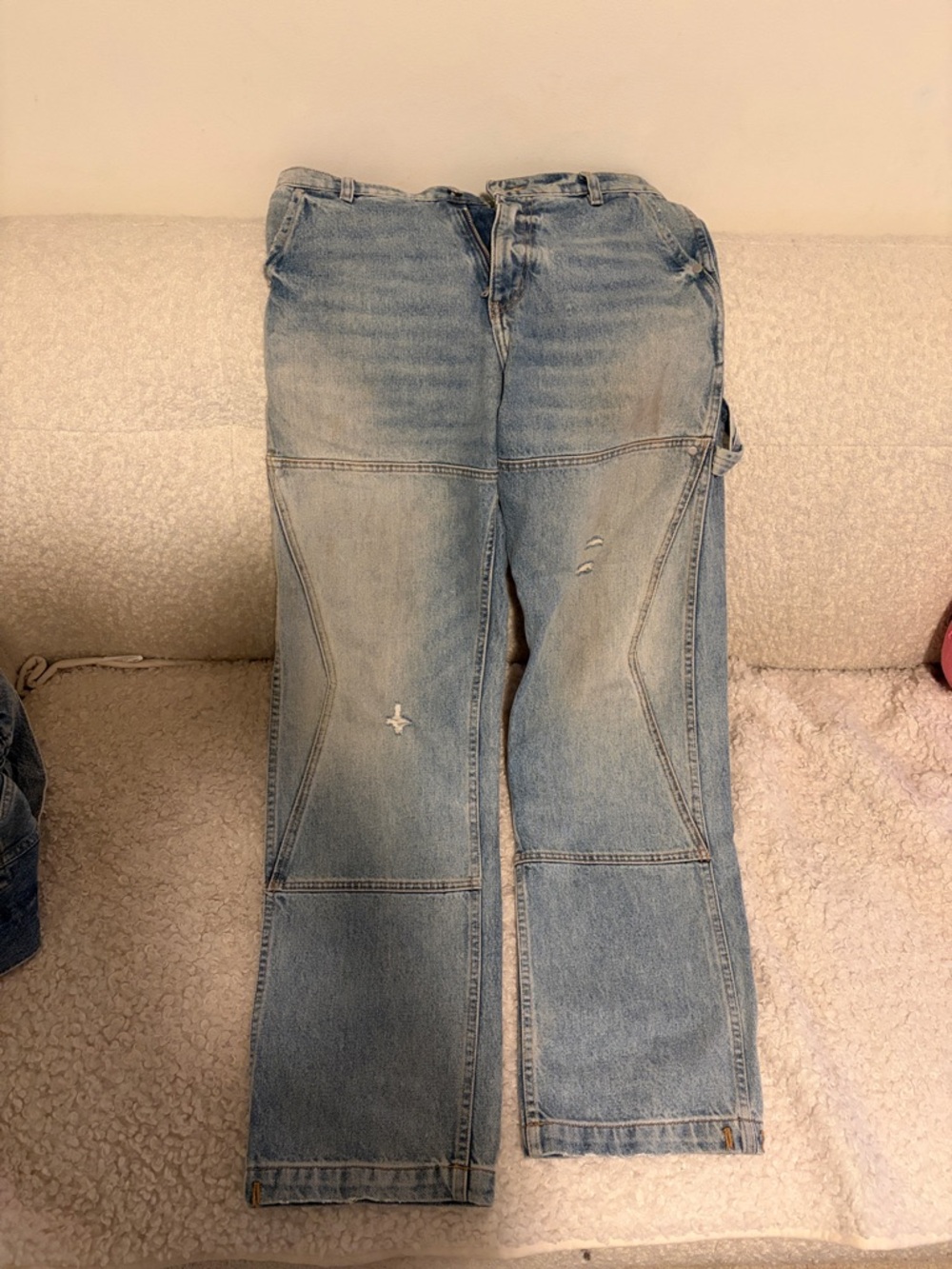 Rhude Light Blue Bootcut Carpenter Jeans M